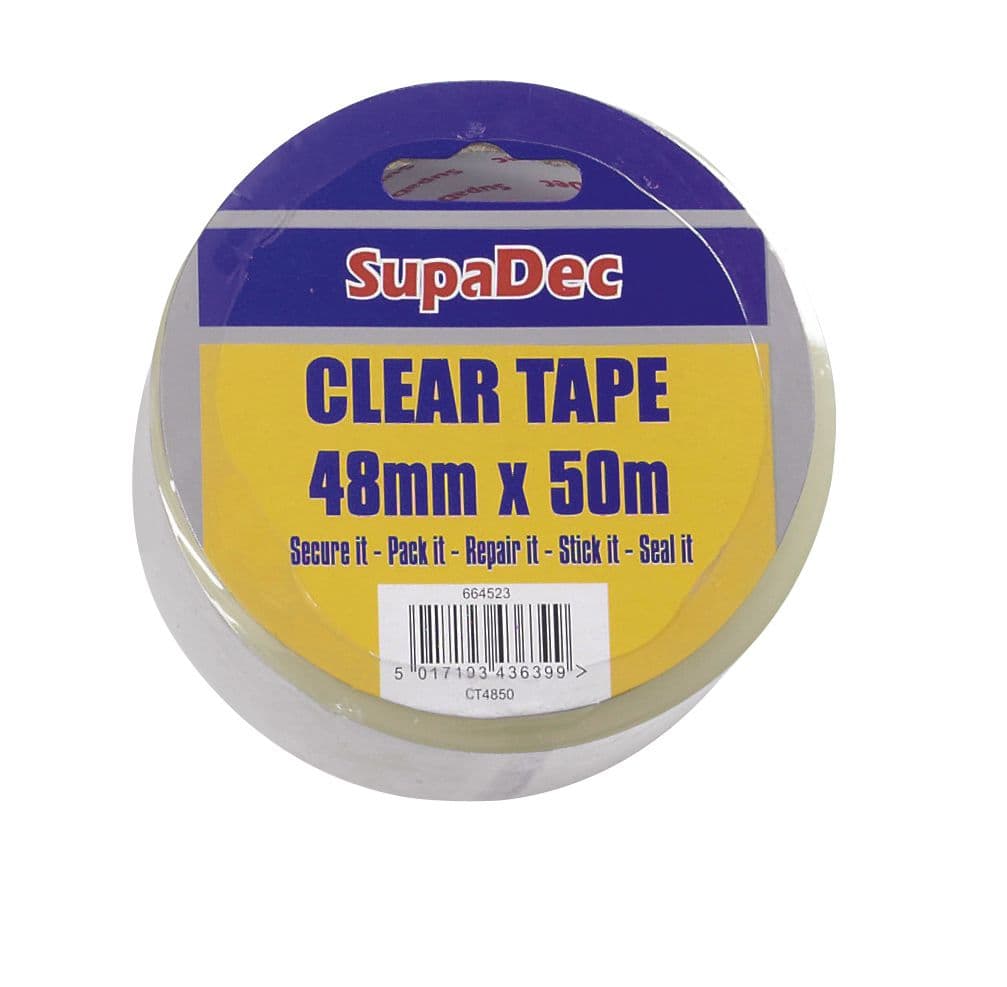 SupaDec Clear Tape - 48mm x 50m