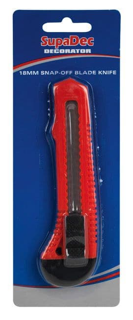 SupaDec Decorator Snap-Off Blade Knife - 18mm
