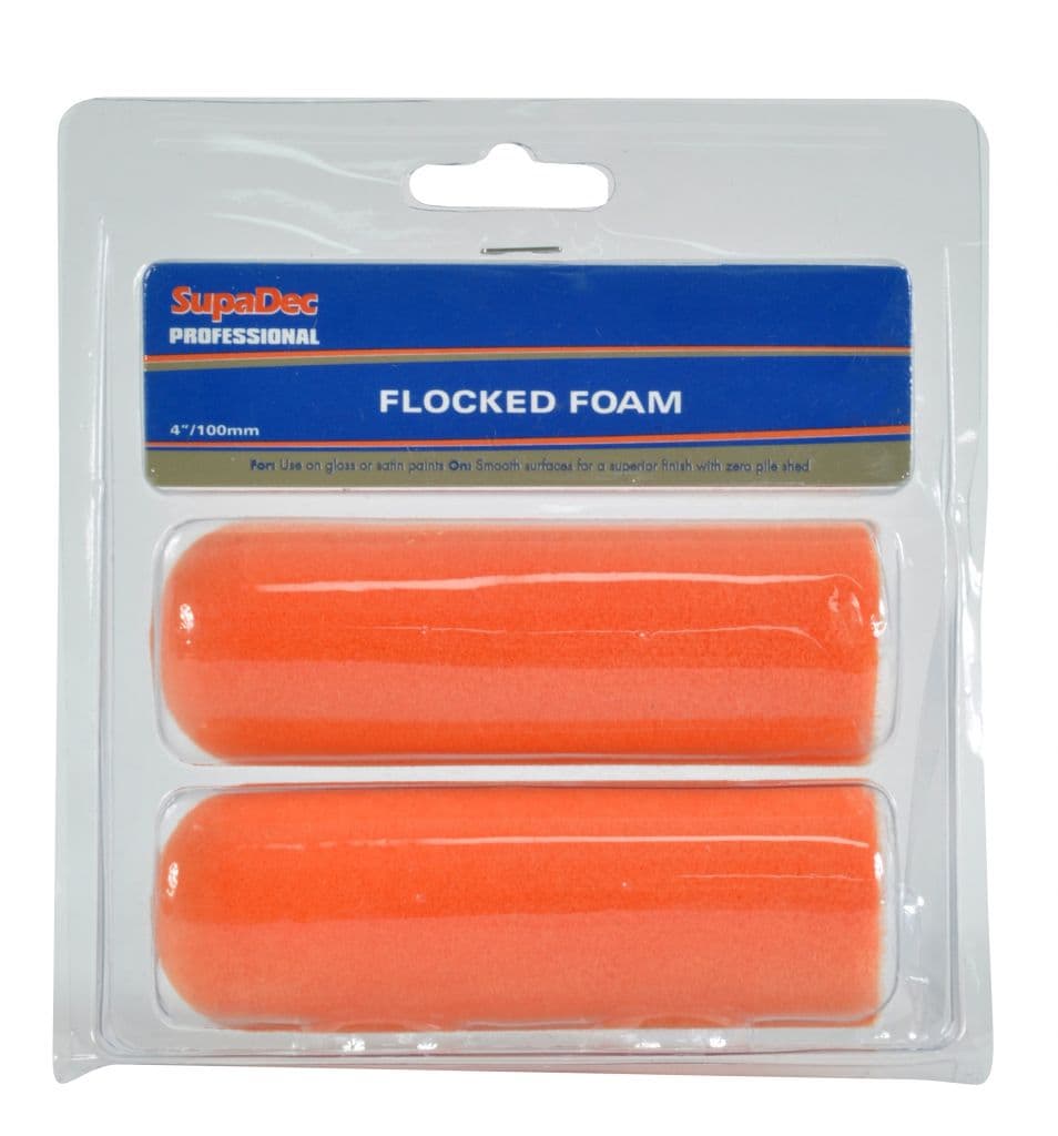 SupaDec Flocked Foam Rollers - 2 Piece