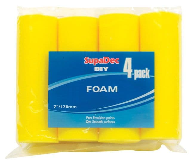 SupaDec Foam Roller Refills - 7"/175mm, 4 Pack
