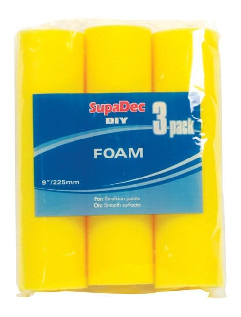 SupaDec Foam Roller Refills - 9" / 255mm Pack 3