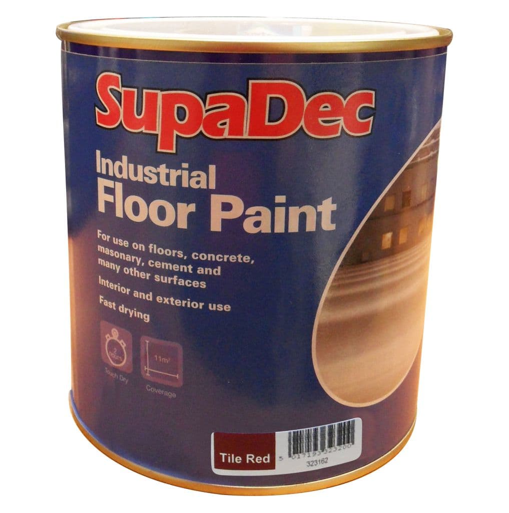 SupaDec Industrial Floor Paint 1L - Tile Red