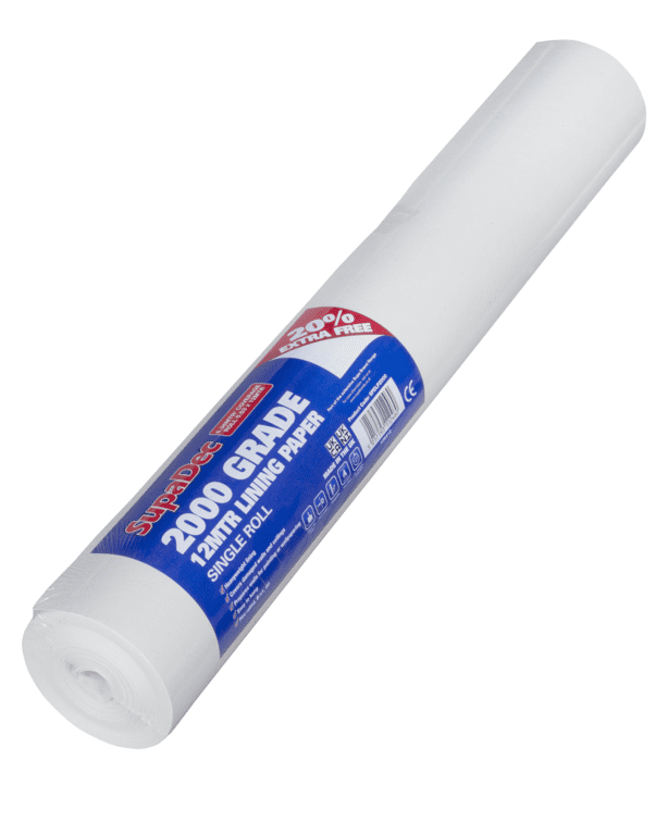 SupaDec Lining Paper 2000 Grade - 10m Plus 20%