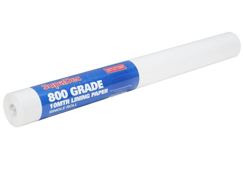SupaDec Lining Paper 800 Grade - 10m Roll 5.3m2 Coverage