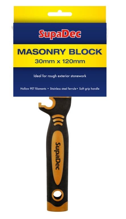 SupaDec Masonry Block Brush - 30mm x 120mm
