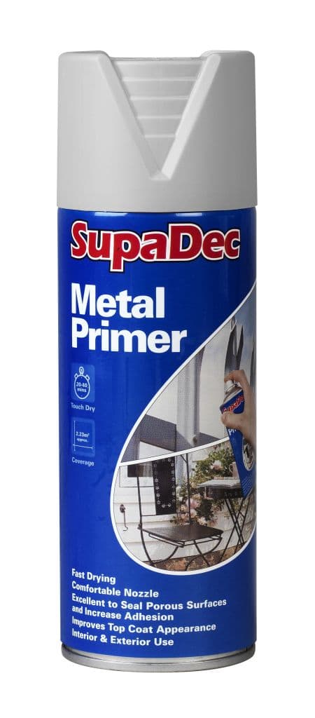 SupaDec Metal Primer Spray - 400ml Grey
