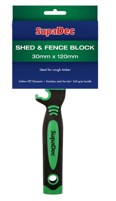SupaDec Shed And Fence Block Brush - 30mm x 120mm