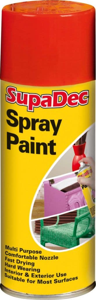 SupaDec Spray Paint - 400ml Bright Red