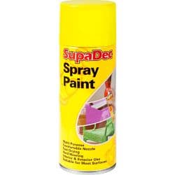 SupaDec Spray Paint - 400ml Yellow