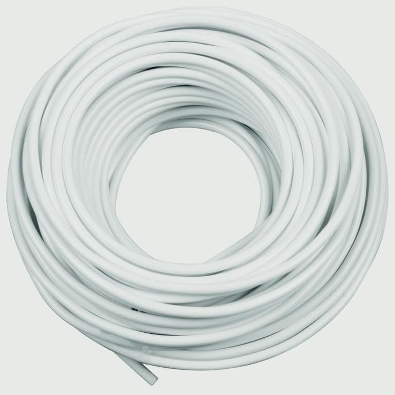 SupaDec Sprung Curtain Wire - 100cm - White Plastic Coated