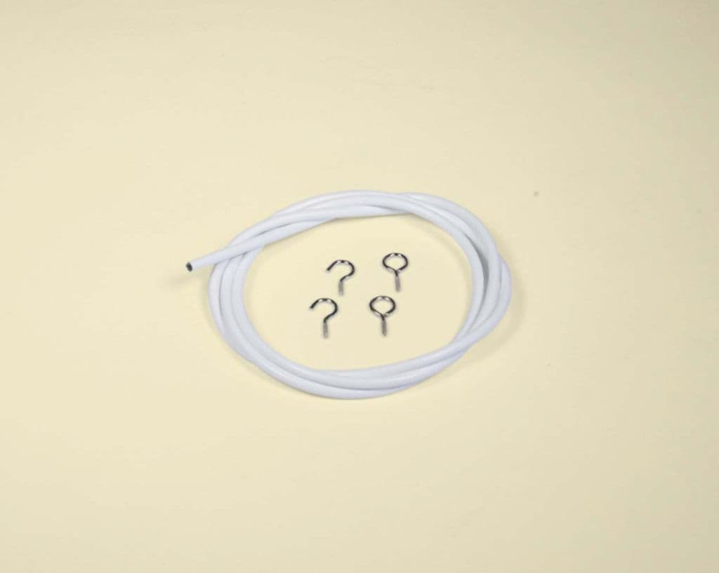 SupaDec White Curtain Wire - 200cm