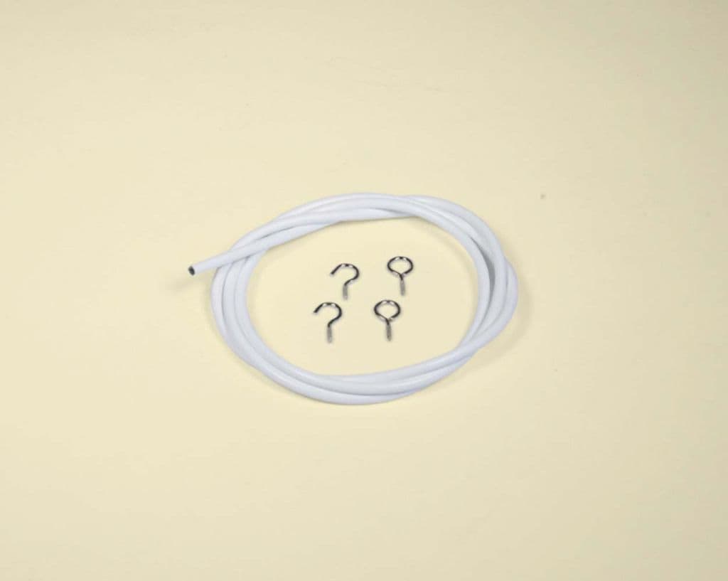 SupaDec White Curtain Wire - 300cm