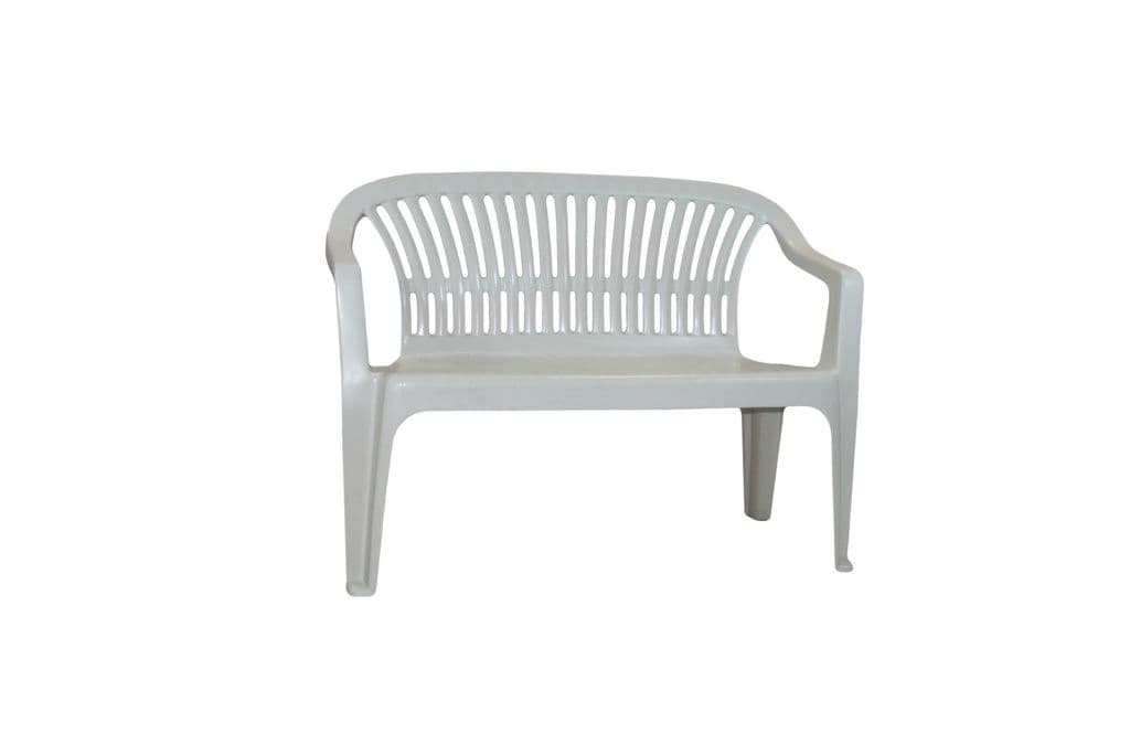 SupaGarden Plastic Bench - White