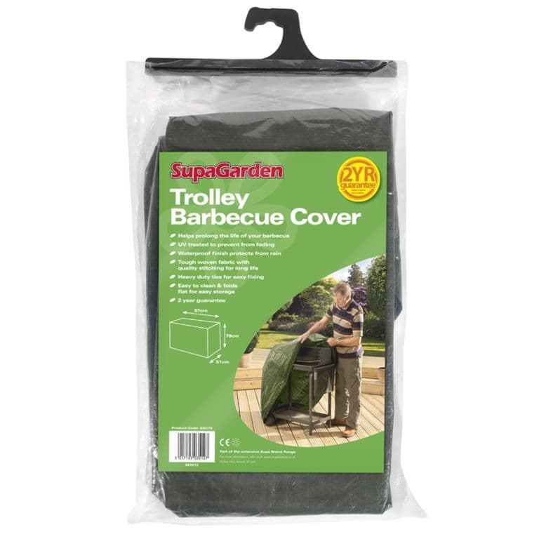 SupaGarden Trolley Barbecue Cover - 97cm x 79cm x 51cm