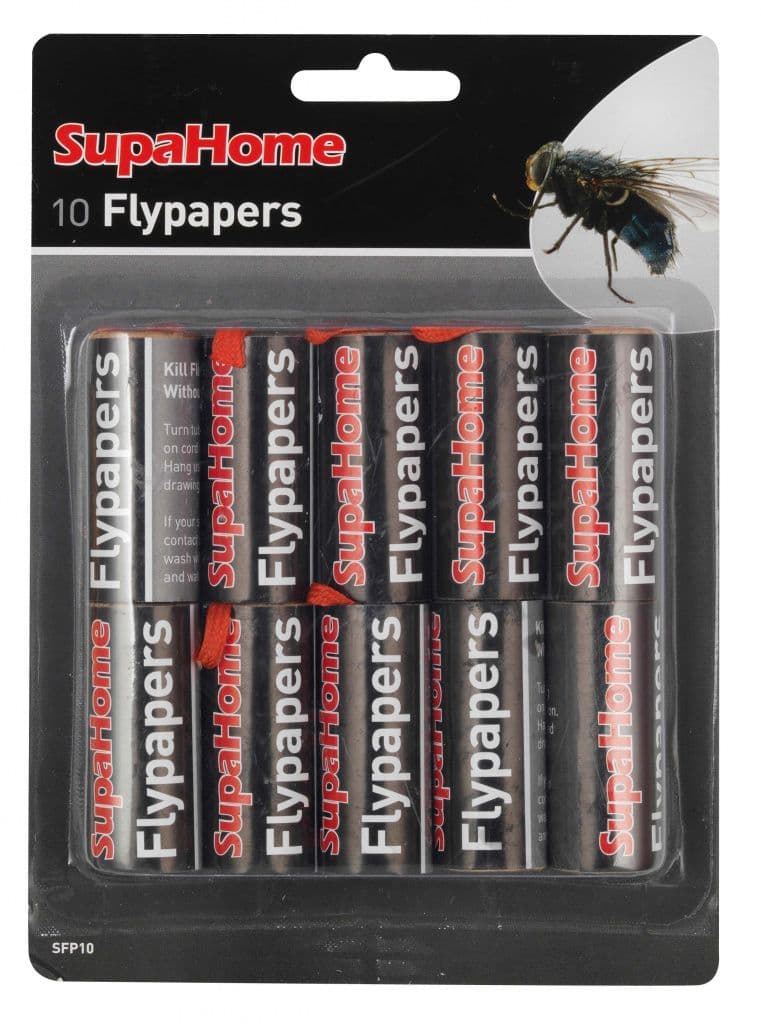 SupaHome Flypapers - Pack of 10