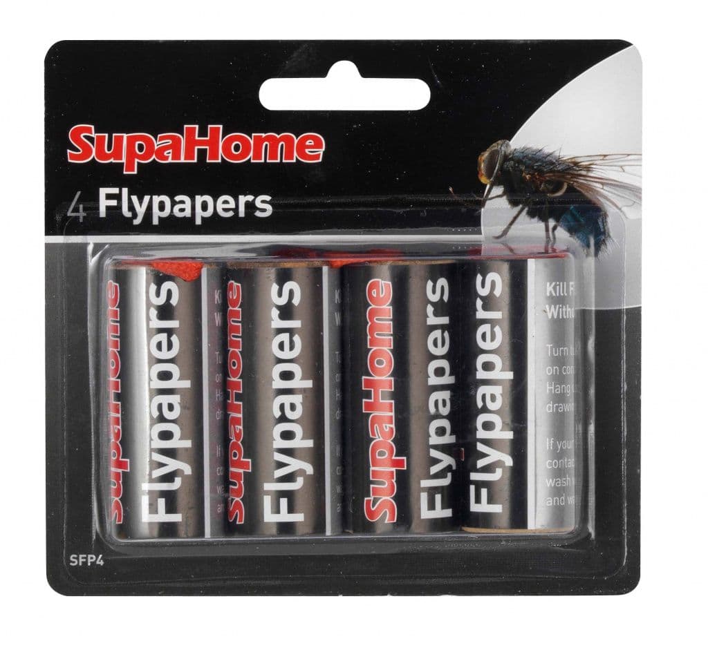 SupaHome Flypapers - Pack of 4