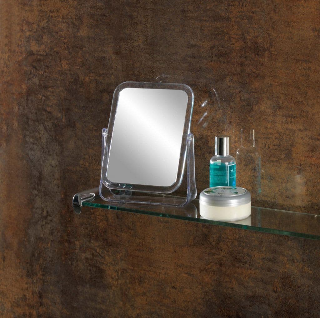 SupaHome Rectangular Plastic Mirror - 16 x 12cm