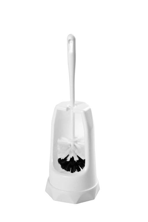 SupaHome Toilet Brush & Holder - White