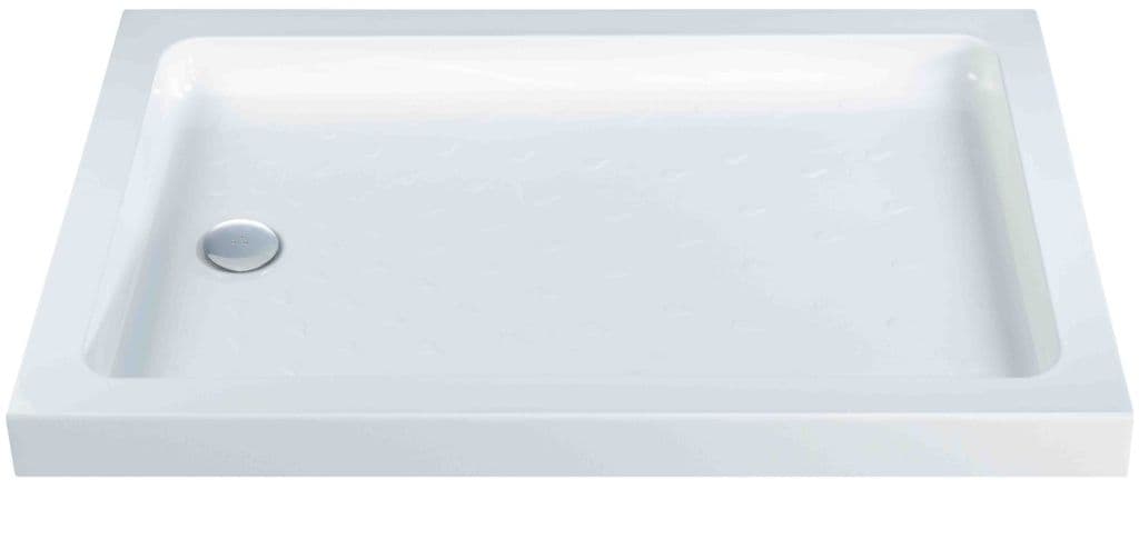 SupaPlumb High Wall ABS Cap Stone Resin Shower Trays - 1200 x 760 x 80mm