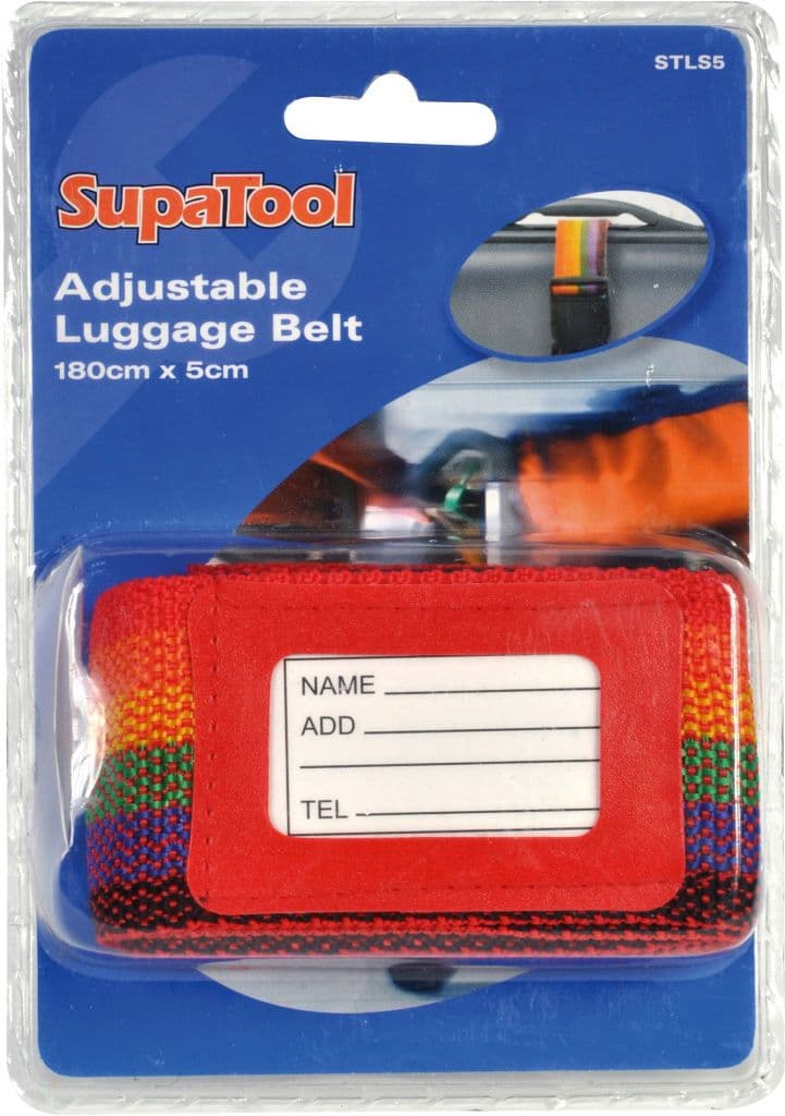 SupaTool Adjustable Luggage Belt - 180cm x 5cm