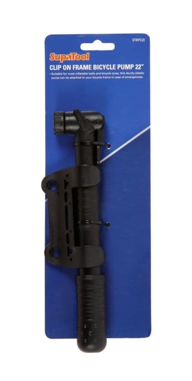 SupaTool Clip On Bicycle Pump - 22"