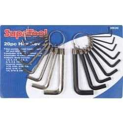 SupaTool Combination Hex Key Set - 20 Piece
