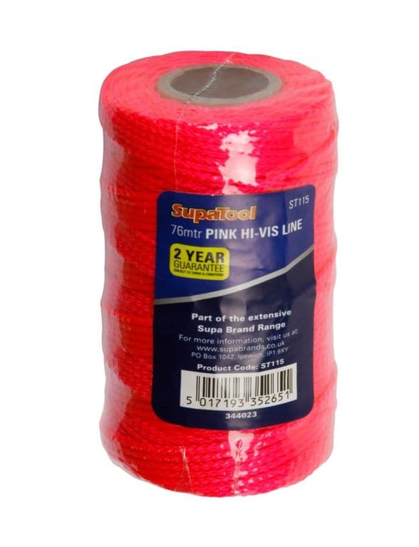 SupaTool Hi Vis Line Pink - 250ft