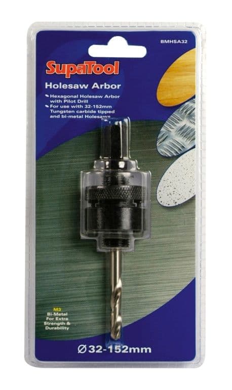 SupaTool Holesaw Arbor - 14-30mm