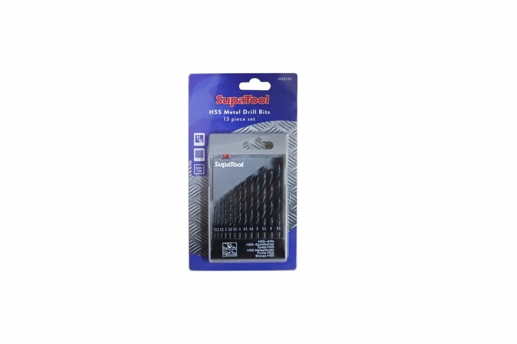 SupaTool HSS Metal Drill Bit Set - 13 Pieces