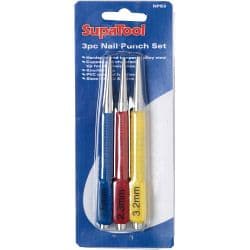 SupaTool Nail Punch Set - 3 Piece