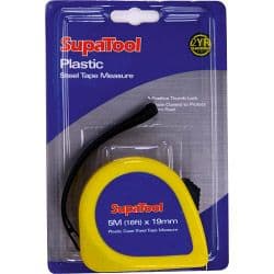 SupaTool Plastic Tape Measure - 5m x 19mm