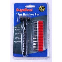 SupaTool Ratchet Screwdriver - 12 piece