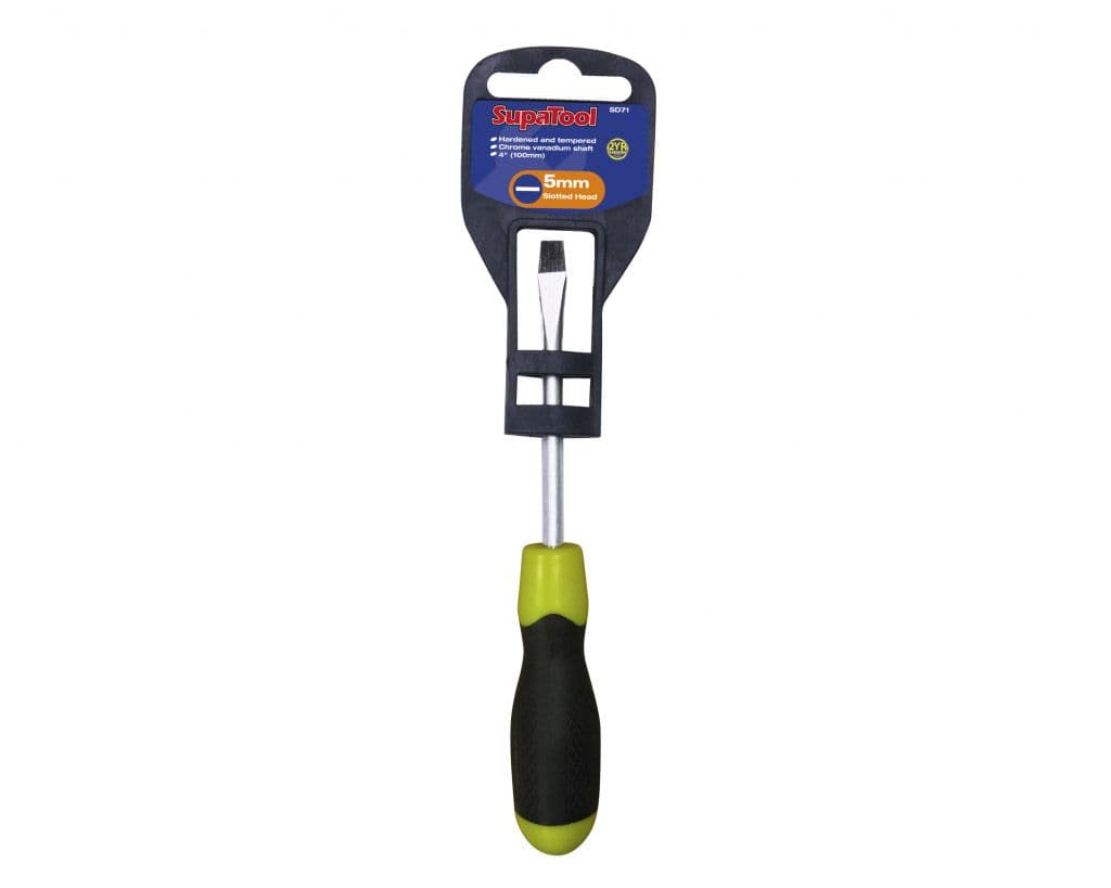 SupaTool Slotted Head Soft Grip Handle - 100mm x Slotted