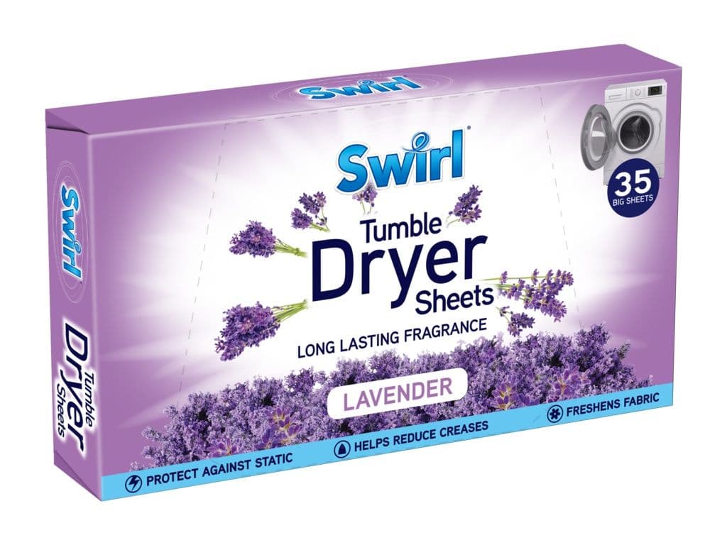 Swirl Tumble Dryer Sheets - Lavender / 35 Pack