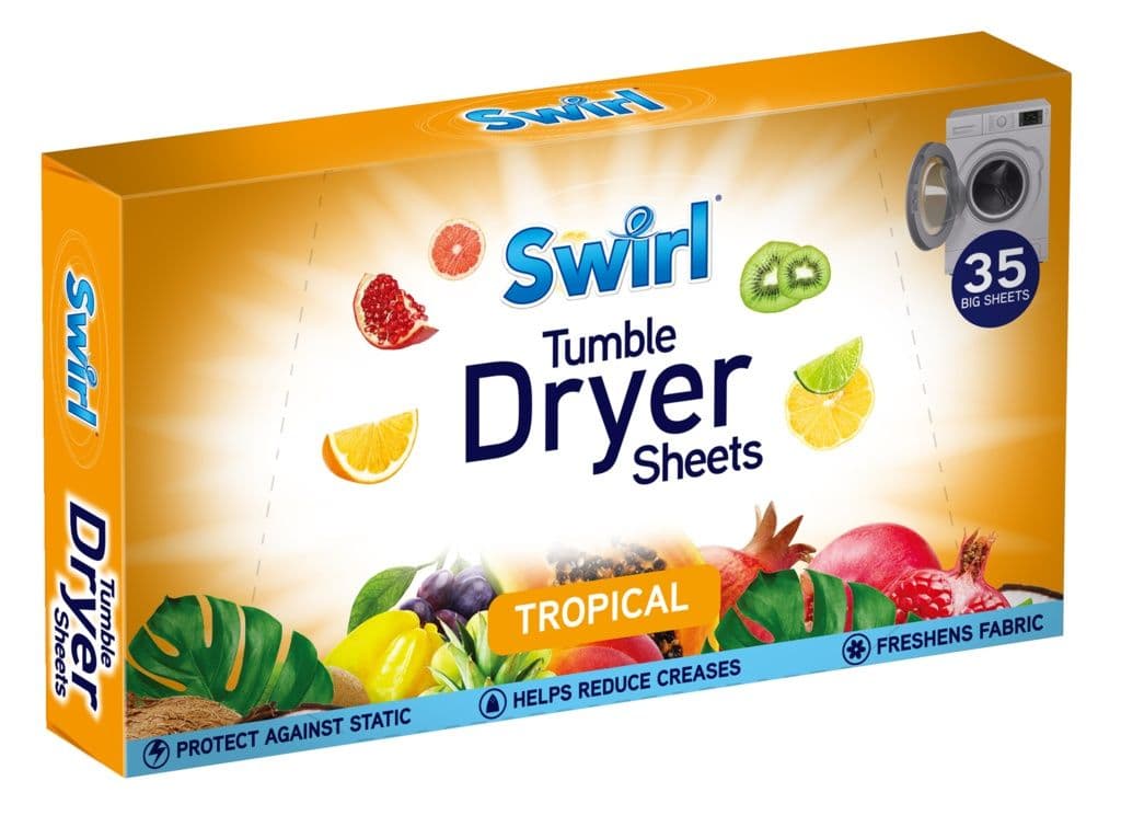 Swirl Tumble Dryer Sheets - Tropical / 35 Pack