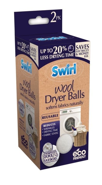 Swirl Wool Laundry Balls - 2 Pack