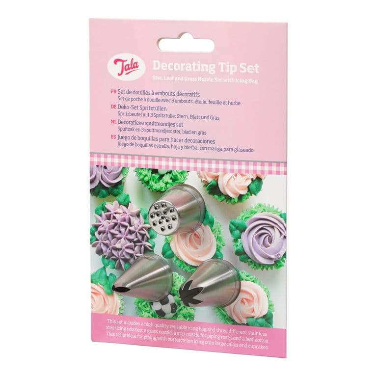 Tala 3 Nozzles With Icing Bags - Grass
