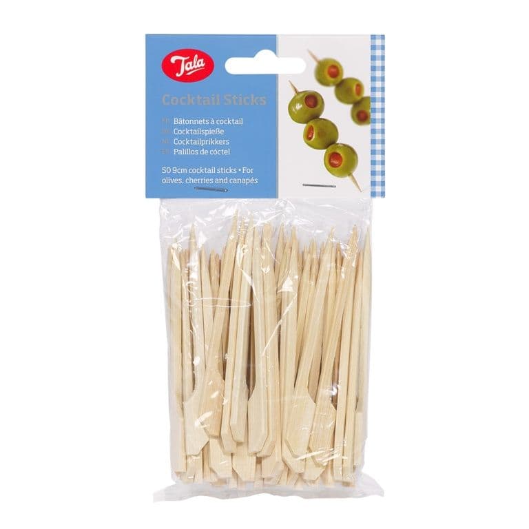 Tala Bamboo Cocktail Sticks - Set Of 50