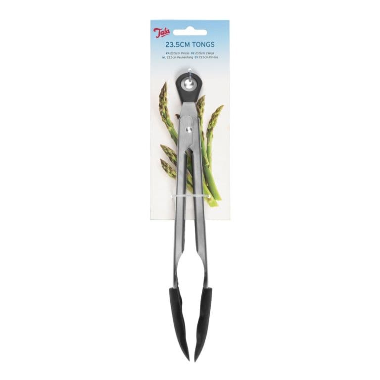 Tala Stainless Steel Tongs With Silicone Head - 23cm