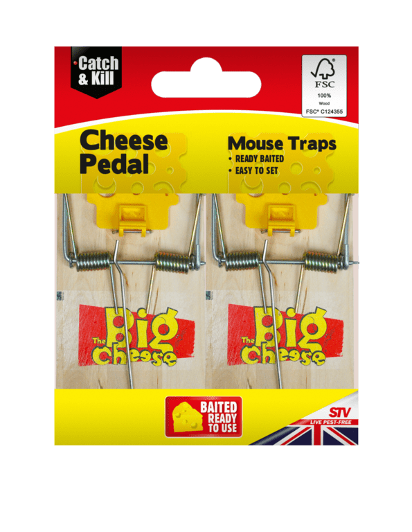 The Big Cheese Cheese Pedal Mouse Traps - Twinpack