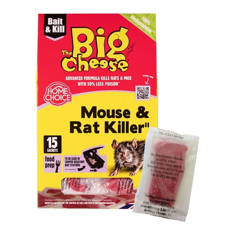 The Big Cheese Mouse & Rat Killer² - 15 Sachets