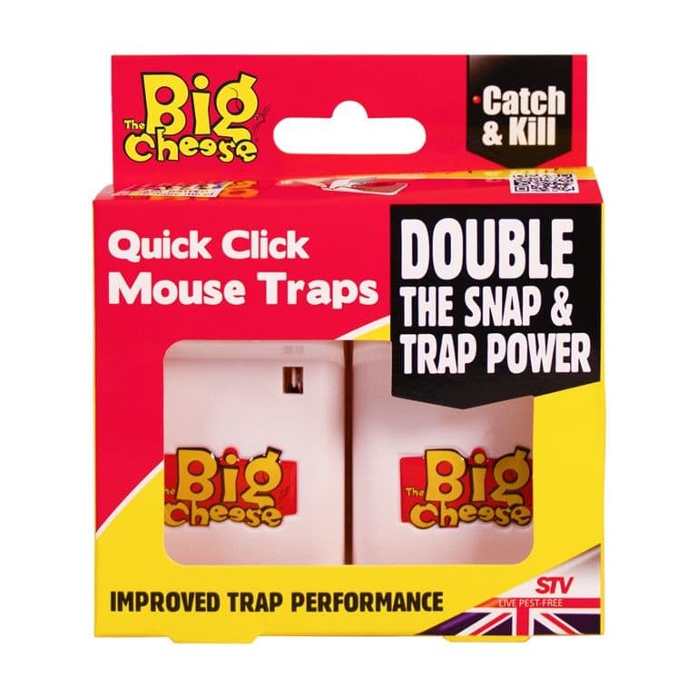 The Big Cheese Quick Click Mouse Traps - Pack 2