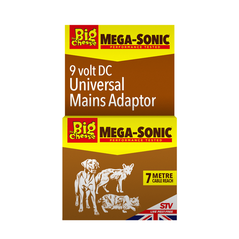 The Big Cheese Universal 9v Mains Adapter + 5M Extension