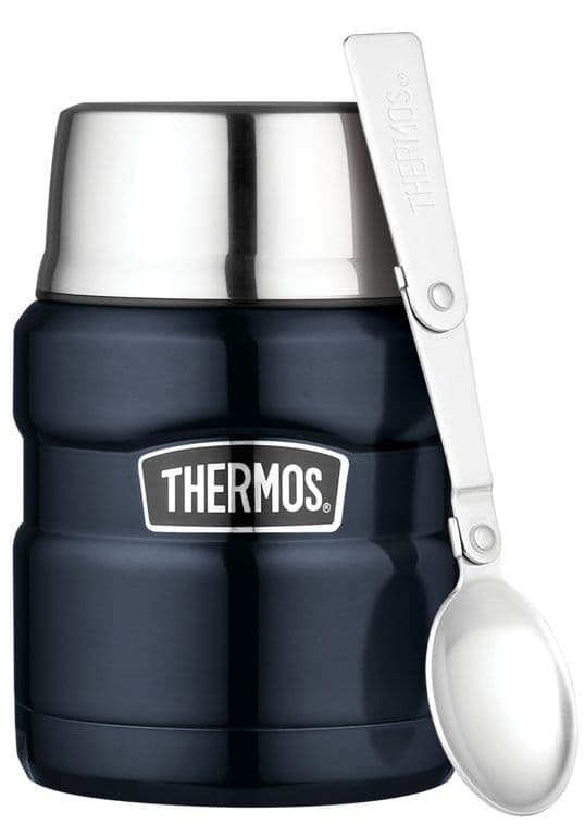 Thermos Stainless King Food Flask - 0.47L Blue
