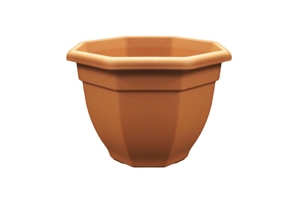 Thumbs Up Octagonal Bell Pot - 36cm Terracotta
