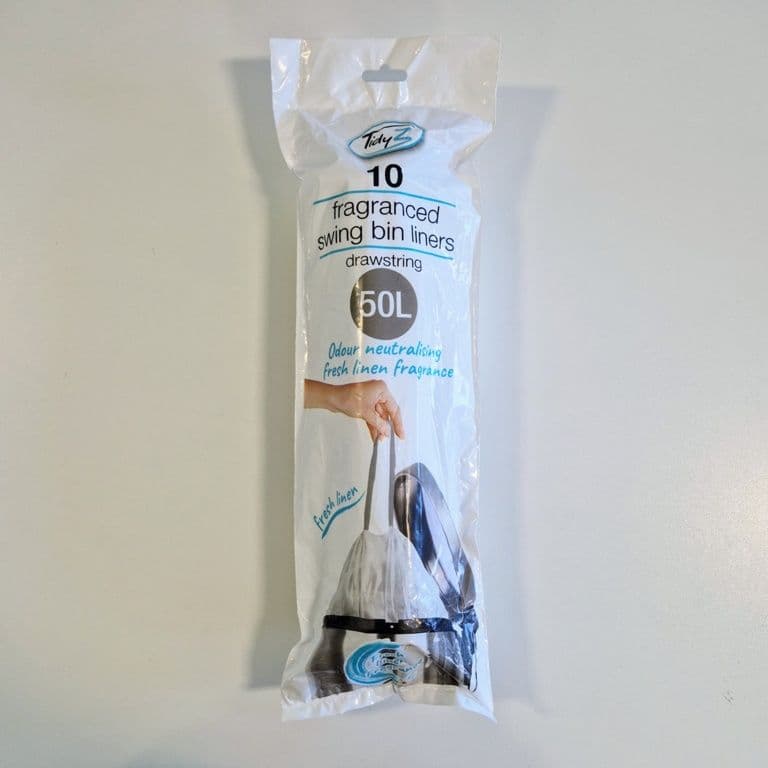 Tidyz Drawstring Fragranced Swing Bin Bags 50L - Pack 10
