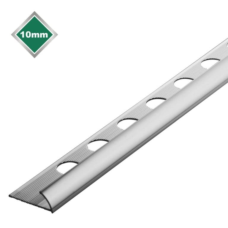 Tile Accessories Economy Silver Trim - 2.44m x 10mm