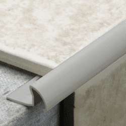 Tile Rite Grey PVC Tile Trim - 9.5mm x 2.44m