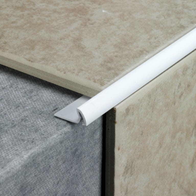 Tile Rite Tile Edging Standard - 2.4m x 7mm White