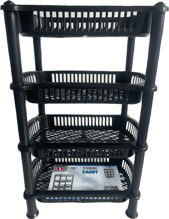 TML 4 Tier Storage Basket - Black